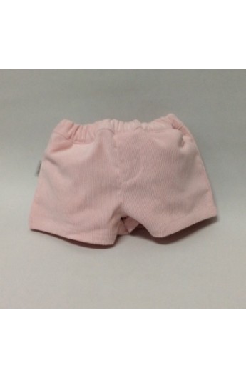 Pantalon corto pana rosa tiza