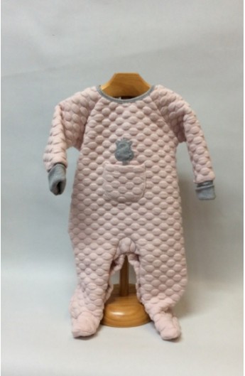 Pijama ranita de bebe color rosa